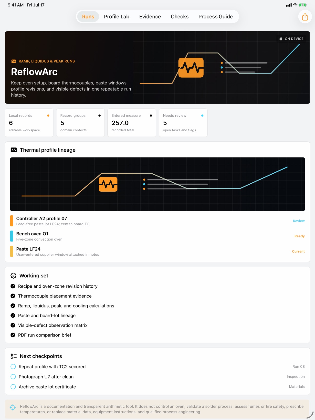 Screenshot 4 of ReflowArc: Solder Profile