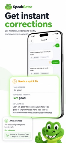SpeakGator：语言练习 screenshot