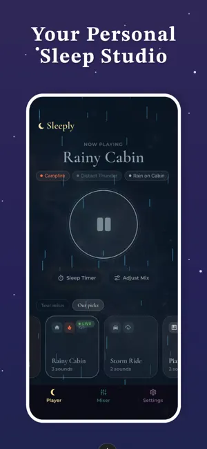 Sleep Sounds & Brown Noise Mix screenshot 1