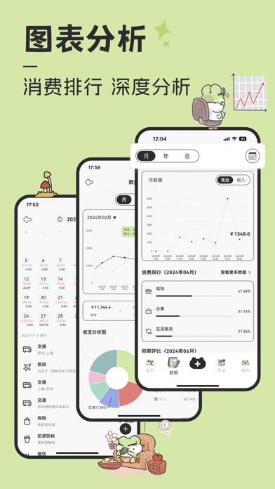 记账软件-女生旅行呱呱记账本 Screenshot