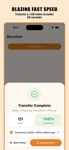 deBeam - Secure File Transfer Screenshot 5 of 8