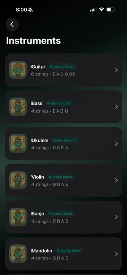 Captura de pantalla de Chuchu Tuner By Marlo en iPhone 1