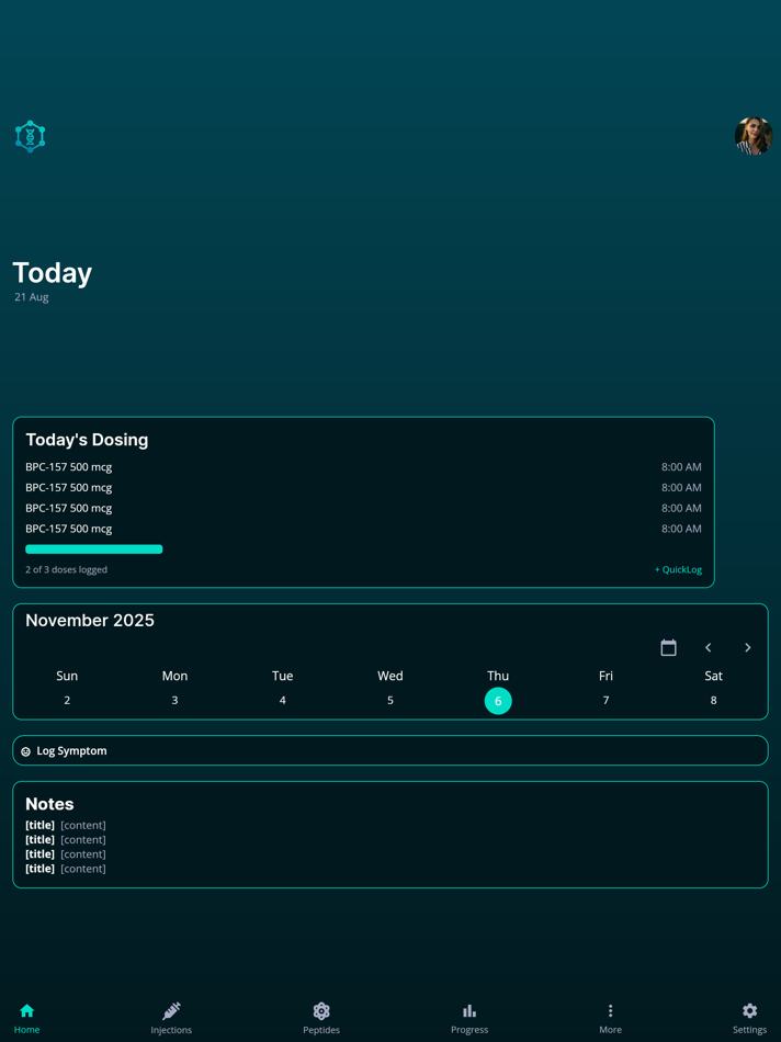 #1. PeptiSync (iOS) By: PeptiSync