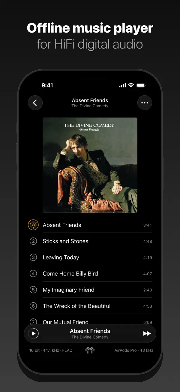 Screenshot #1 pour Pentaton: HiFi Audio Player