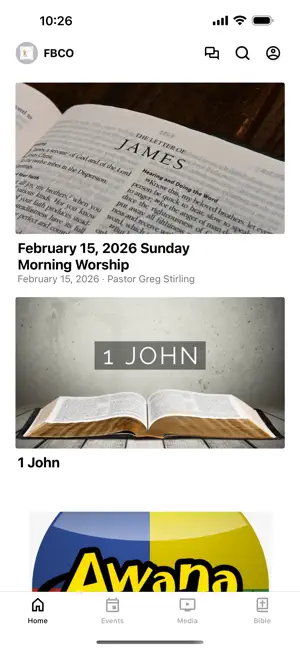 First Baptist Church Olds screenshot 1