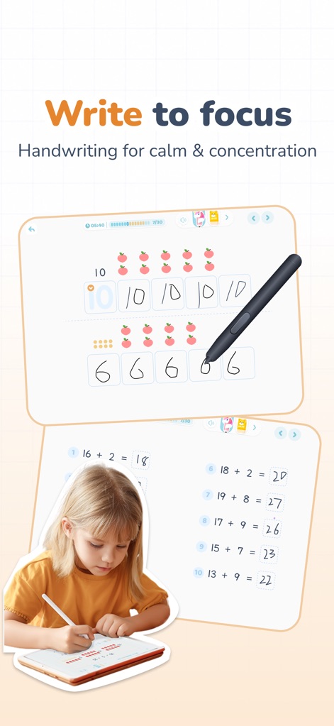 JOJO Math - Write to focus - Education App | MWM