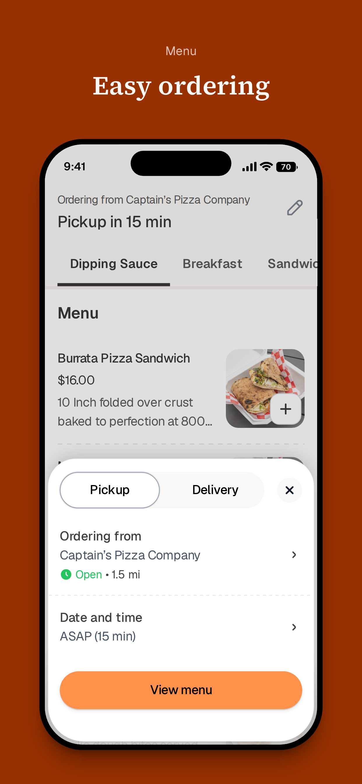Captain’s Pizza Company screenshot 3
