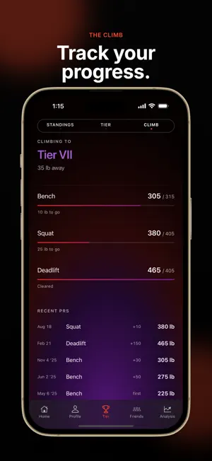TIER: AI Gym Workout Ranking screenshot 3