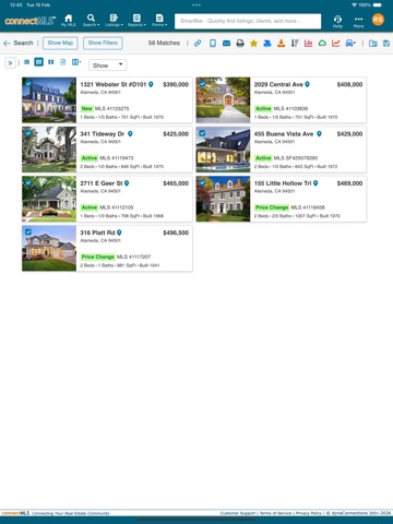 bridgeMLS-connectMLS Mobile iPad screenshot