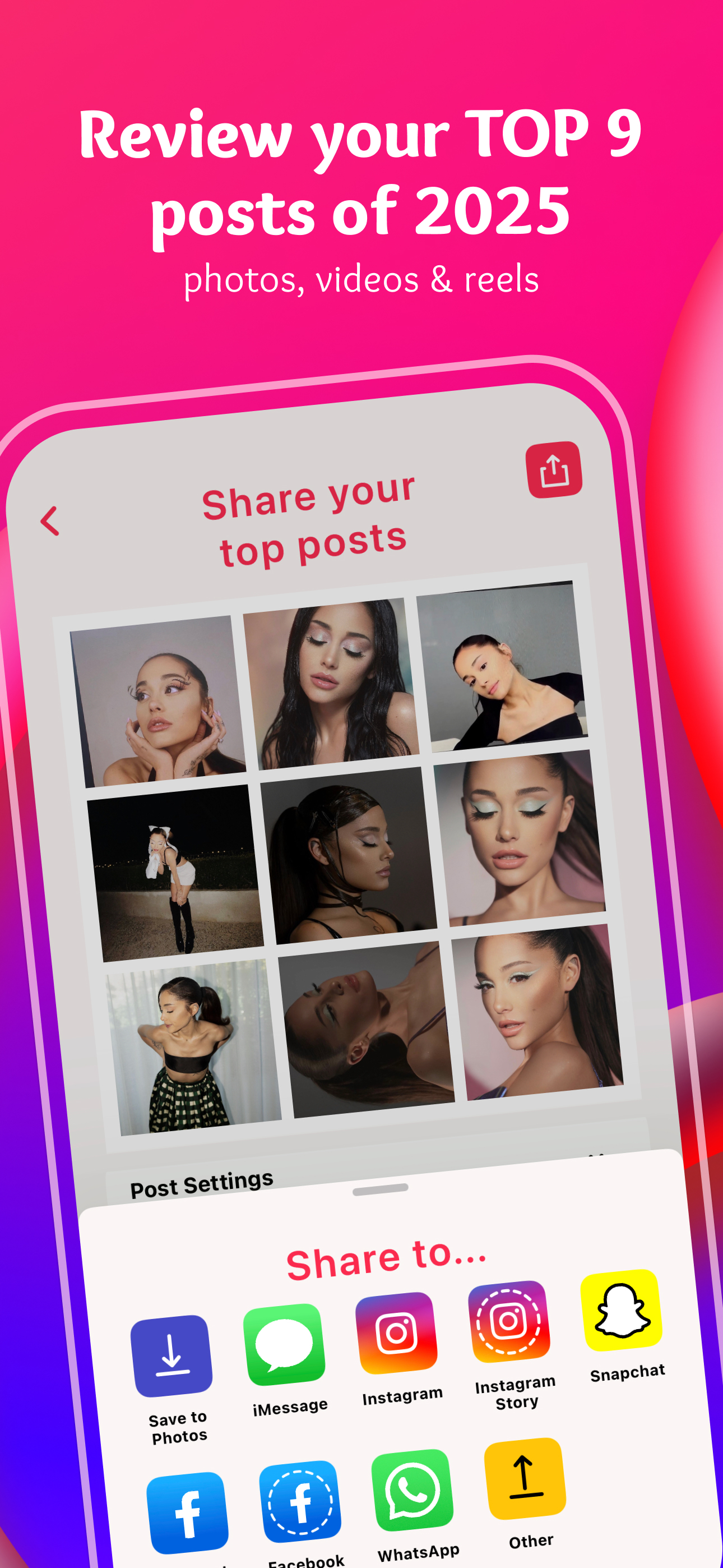 Top Nine 2025 for Instagram