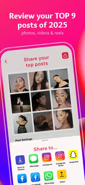 Top Nine 2025 for Instagram screenshot 1