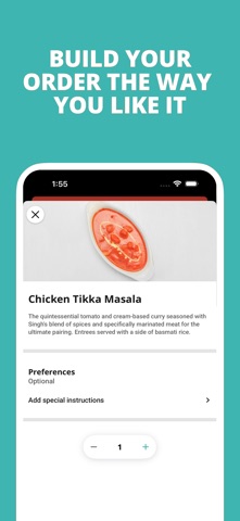 Singh's Dhaba iPhone screenshot