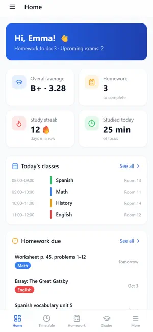 School Diary Plus screenshot 1