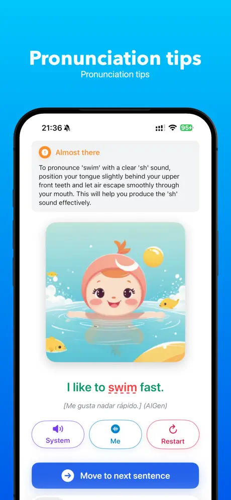 Articulate: AI Pronunciation AI 口语训练应用截图