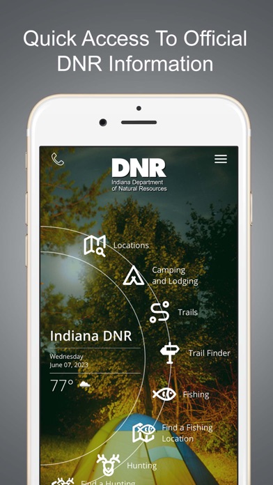 Indiana DNR Screenshot