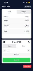 Poker Chips Tracker screenshot