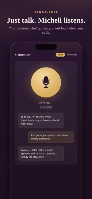 ShareChef AI: Hands Free Chef screenshot 1