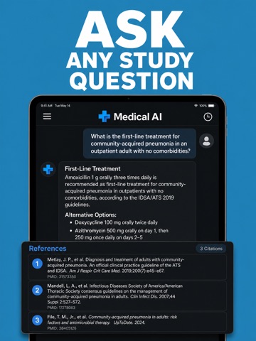 Medical AI: Study Reference iPad screenshot