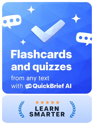 QuickBrief: Flashcards AI iPad screenshot