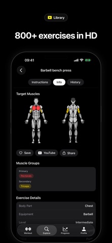 Lift: Gym Workout Tracker Log Screenshot 7 of 8