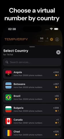 Receive SMS: Virtual Number Screenshot 3 of 5