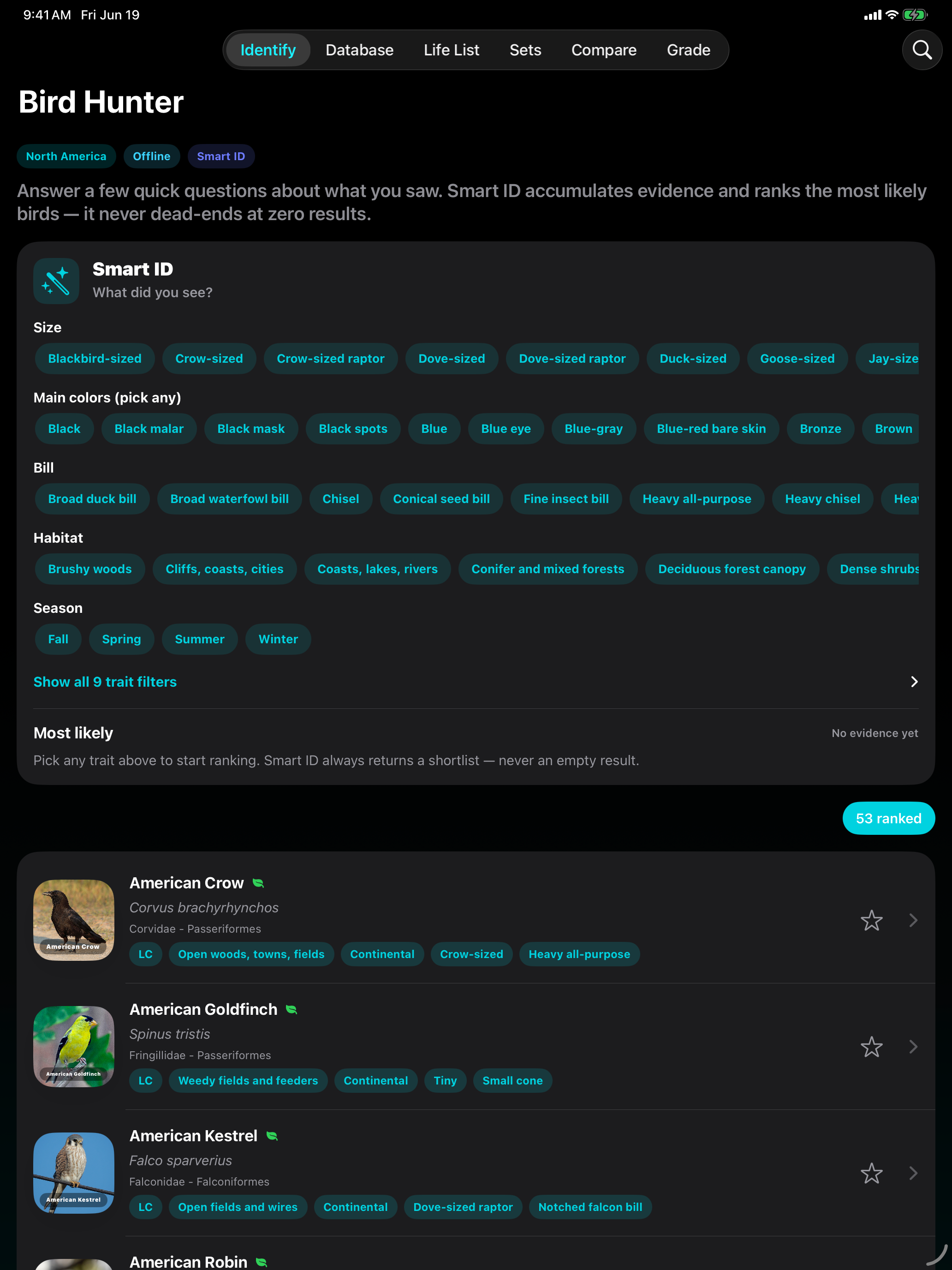 Bird Hunter App iPad screenshot 2 of 4