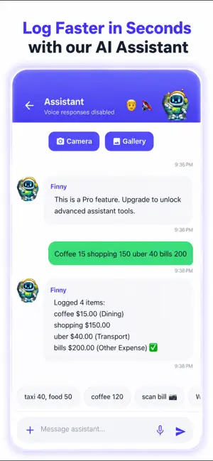 Budget App: AI Expense Tracker screenshot 1