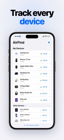 AirFind: Find Lost Earbuds iPhone screenshot