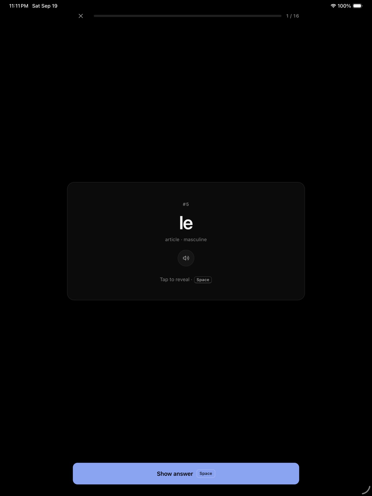 Screenshot 6 of Mille: French Vocabulary