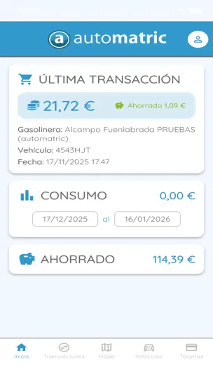 Captura de pantalla de Automatric en iPhone 5