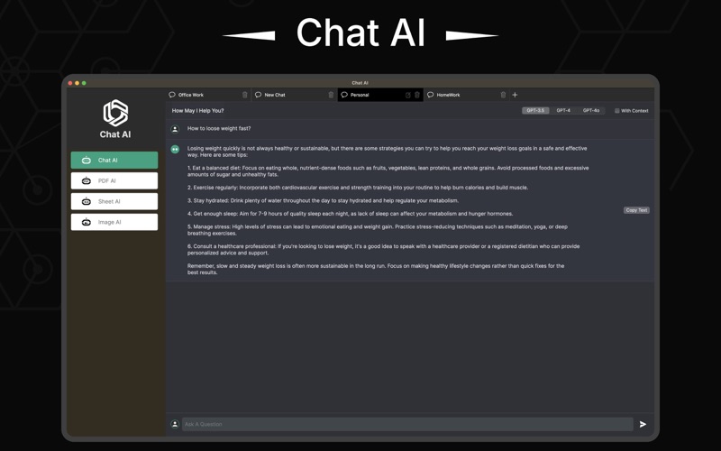 Screenshot #2 pour Chat AI: Open Writer Chatbot