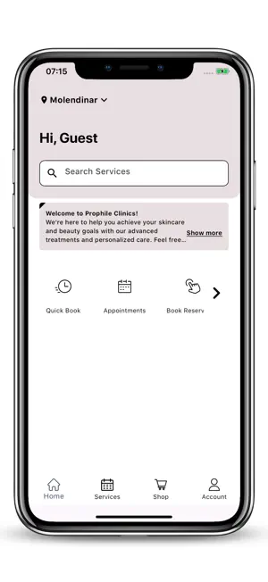 Prophile Clinics Mobile screenshot 1