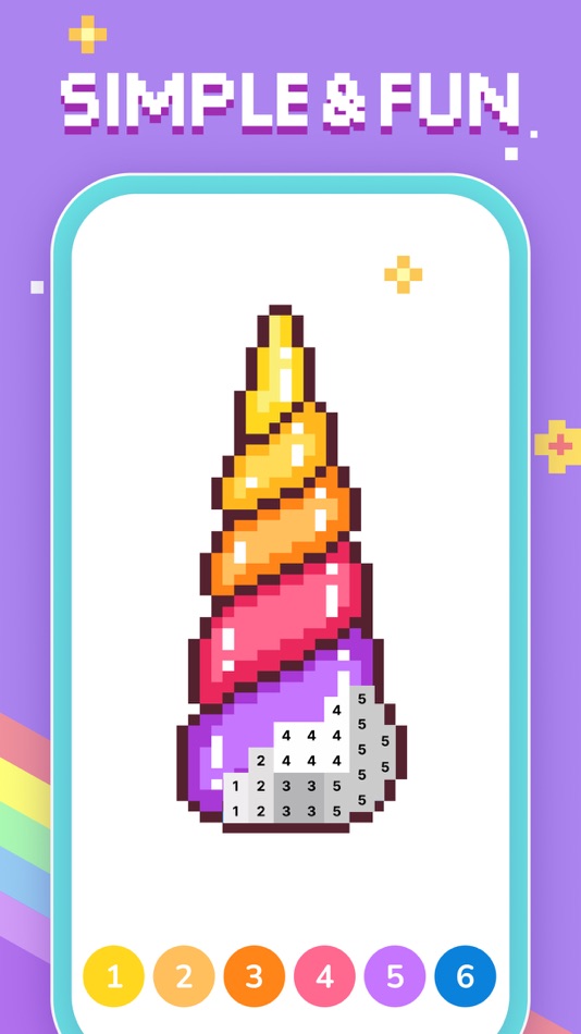 #2. Bit Color by Number: Pixel Art (iOS) 由: Oakever Games