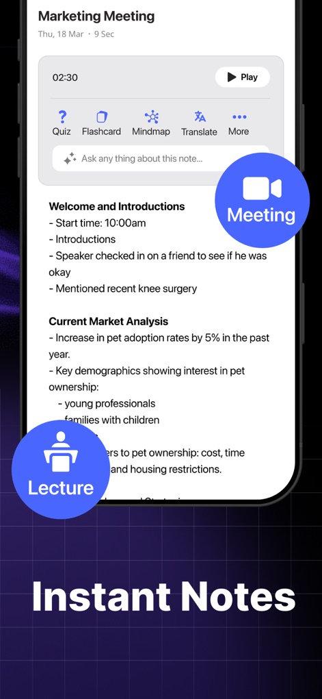 AI Smart Note Taker - Notedy - Productivity App | MWM