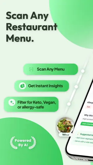 Menu AI: Calorie Macro Tracker screenshot 1