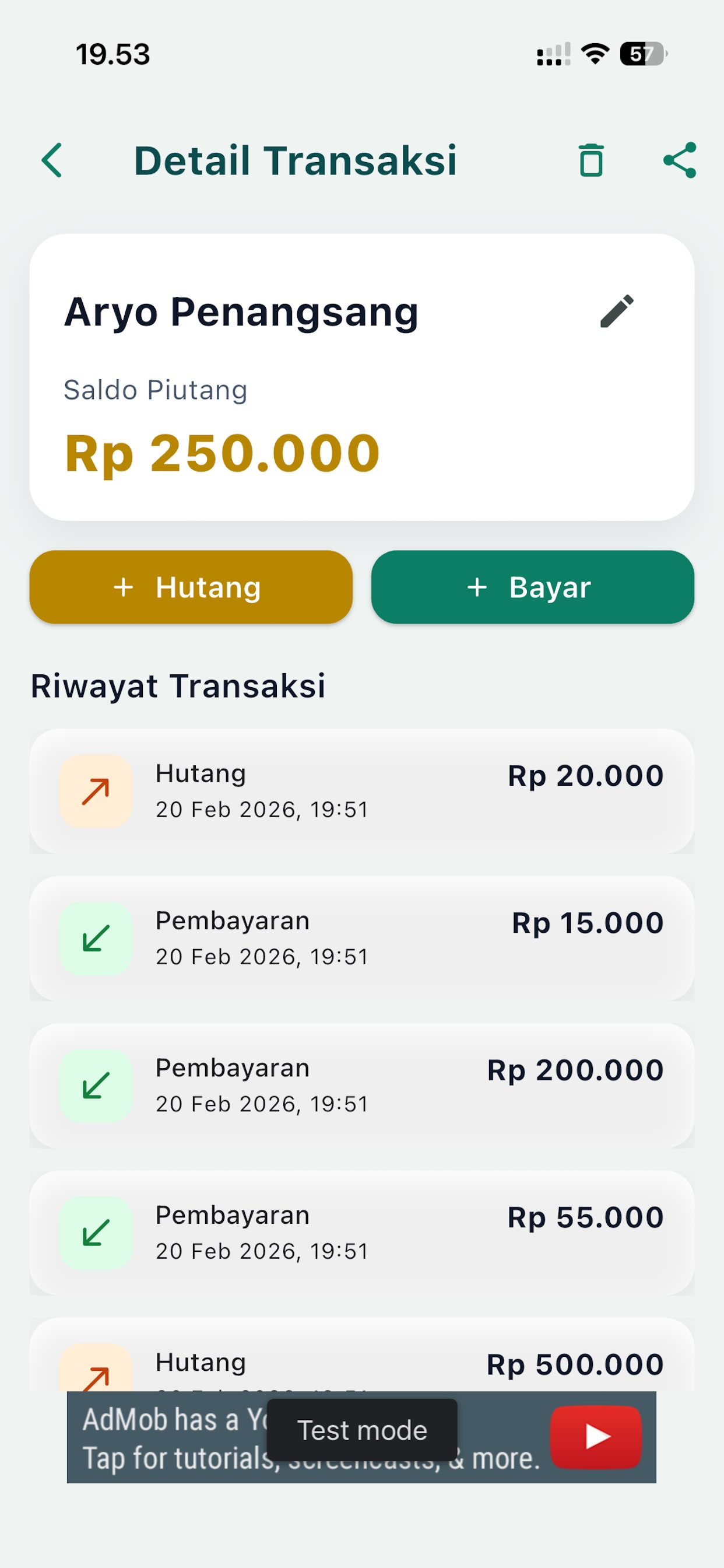Catatan Hutang screenshot 5