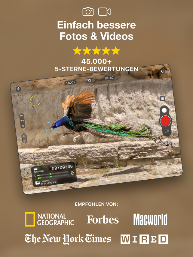 ProCamera. RAW+ Fotografie Screenshot