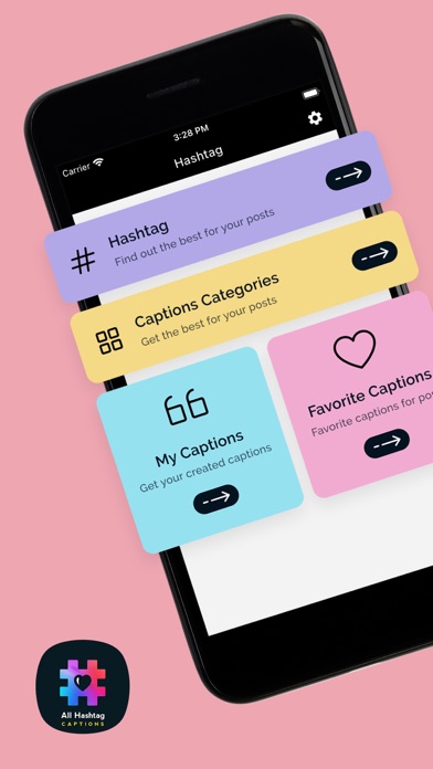 Screenshot 1 of Caption hashtags generator tag App