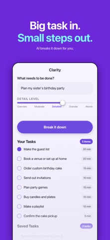 Clarity AI: ADHD Focus & Tasks Screenshot 1 of 6
