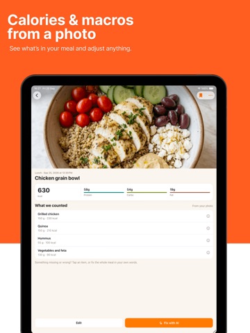 Calory – Calorie Tracker AI iPad screenshot