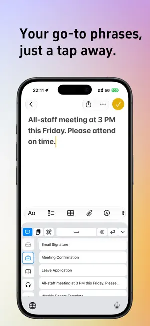 PhraseX - Clipboard & Keyboard screenshot 1