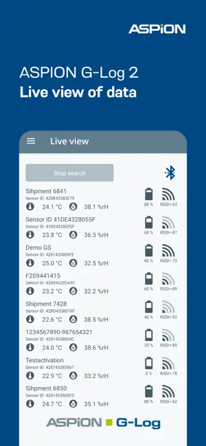 ASPION G-Log Data logger screenshot 4