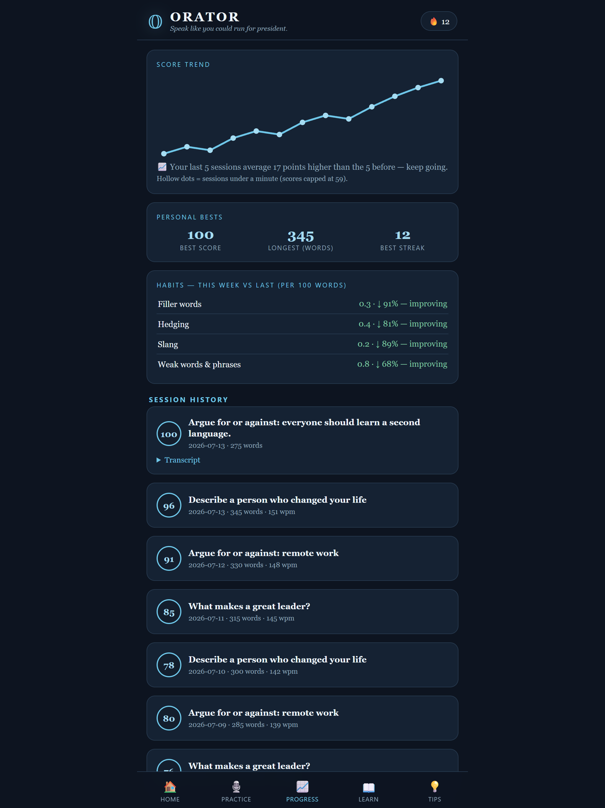 Orator: Speech Coach screenshot 10