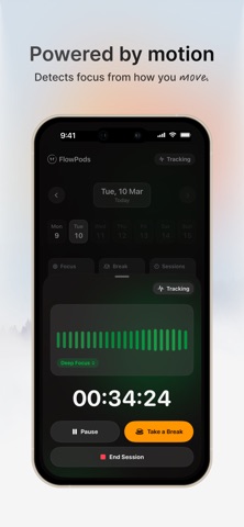 FlowPods: Auto Focus Tracker Screenshot 2 of 5
