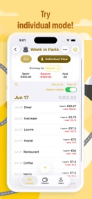 Banana Split, Bill & Expenses screenshot