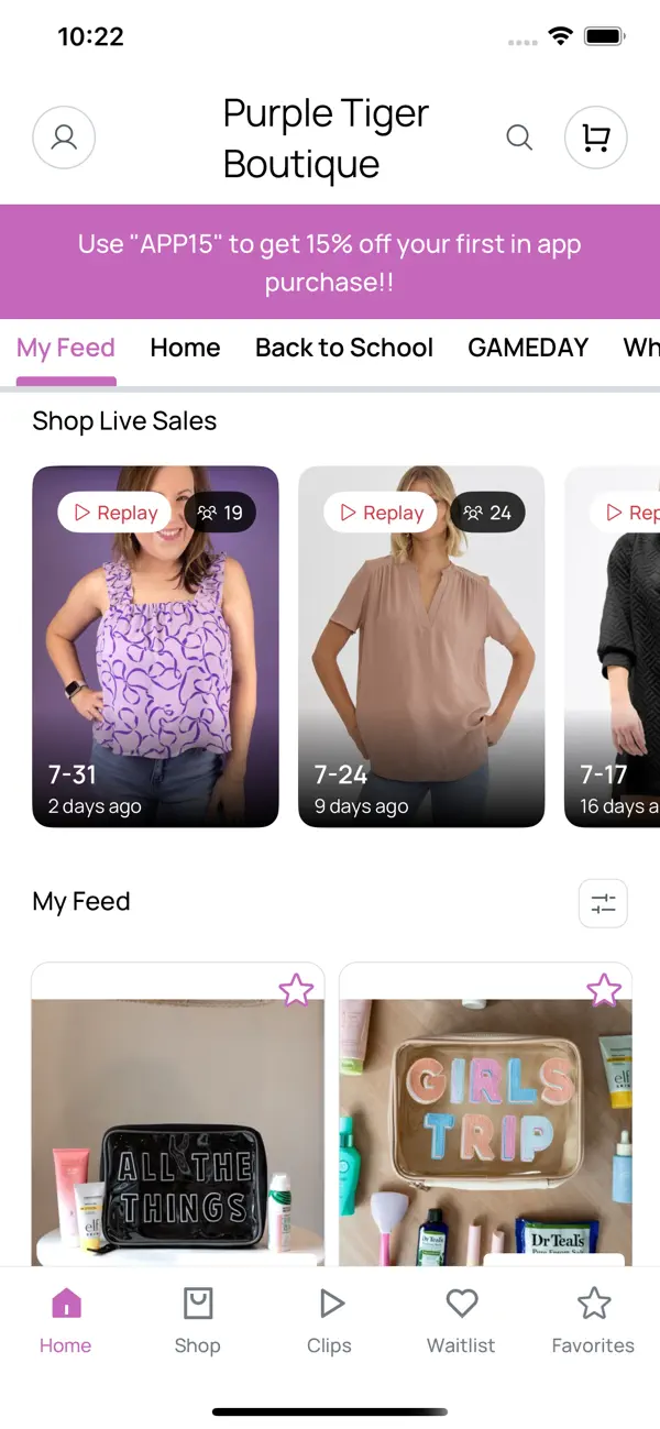 Screenshot #2 pour Purple Tiger Boutique
