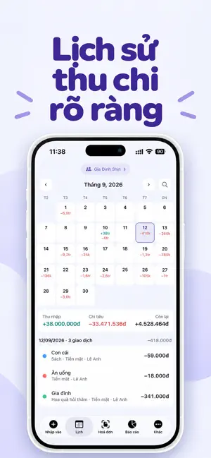 Sổ Thu Chi: Expense Tracker screenshot 2