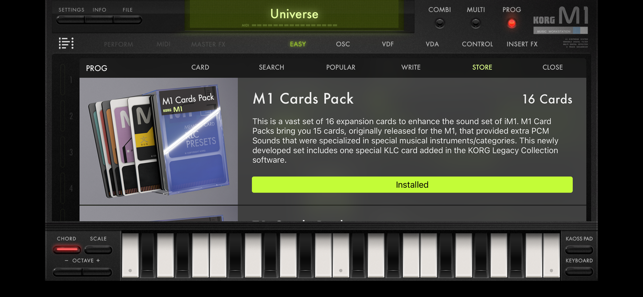 KORG iM1 Screenshot