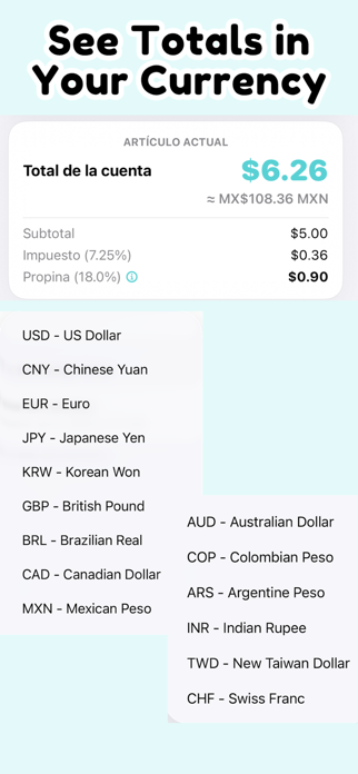Tip Calculator: Tax & Split Screenshot 2 of 5