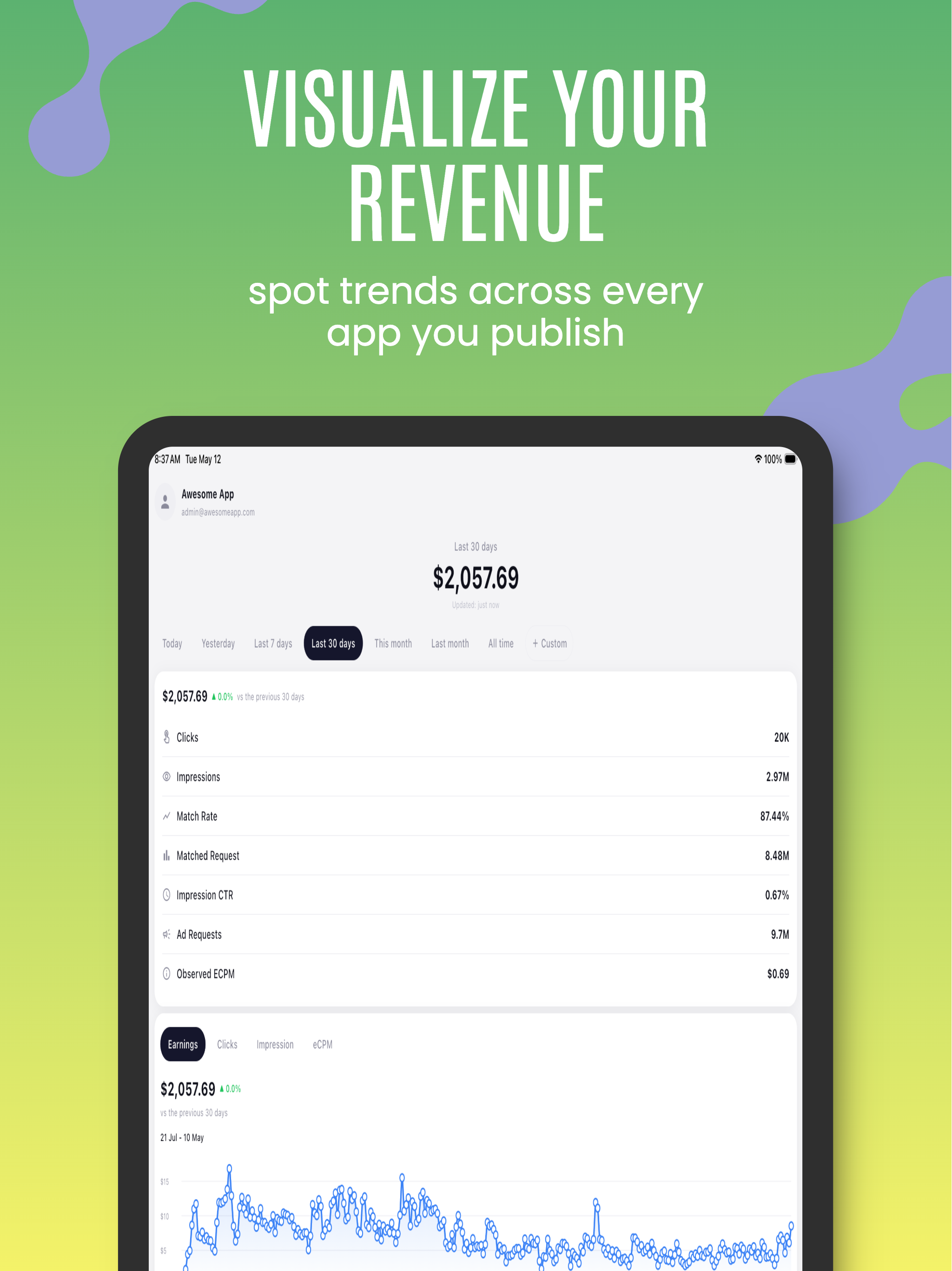 AdRev - AdMob Earnings Tracker